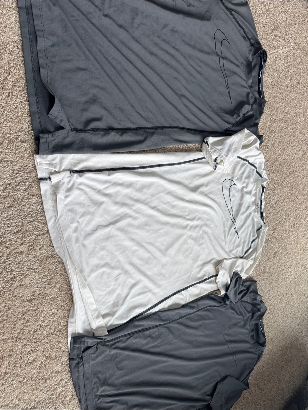 Nike Men’s Athletic Shorts & Shirt Set - Gray and White